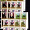 Yemen 1970 Charles de Gaulle perf.+imperf. x 4 in blocks MNH DA.009