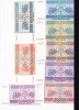 Georgia Set 250-2000-3000-20000-30000-100000-250000-500000 Kuponi 1993-94 UNC