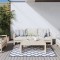 Gossi covor de exterior, bleumarin/alb, 80x150 cm, design reversibil