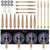 Kit tester si sincronizare carburatoare, set 4 manometre, 26 elemente, Geko G30071