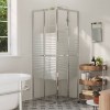 Cabină duș vidaXL 70x70x180cm, sticlă securizată ESG, profil aluminiu, argintiu/alb. Cabină duș simplă și elegantă. Fără cadă.
