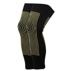 Set genunchiere lungi cu turmalina, elastice, usoare de purtat, auto incalzire genunchi, unisex, 42 cm lungime, marime universala, 2 bucati
