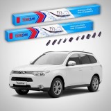 Cumpara ieftin Ștergătoare Mitsubishi Outlander II (CW) 2007-2012 | Set Față Flat Premium &ndash; TeamCar&reg;