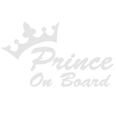 Sticker Decorativ Auto Princess On Board 20 x 11.5 cm Model 10 Alb foto