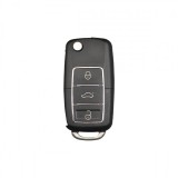 Carcasa Cheie VW 3 Butoane, Lama Inclusa, Compatibila Volkswagen, Plastic ABS, Fara Electronica