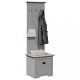 Gossi dulap de hol cu carlige &bdquo;bodo&rdquo; gri 50x40x157 cm