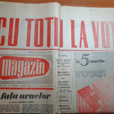 magazin 4 martie 1961- cu totii la vot,articol de zaharia stancu