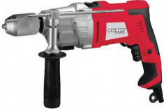 Masina de gaurit cu percutie 13 mm x 1050 W Raider Power Tools foto