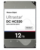 Hard disk Western Digital HGST Ultrastar DC HC520, 12TB 3.5 &#039;&#039;, 7200 RPM SATA III 6Gb / s 256MB, 4KN ISE HUH721212ALN600
