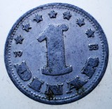 1.874 YUGOSLAVIA JUGOSLAVIA IUGOSLAVIA 1 DINAR 1953, Europa, Aluminiu