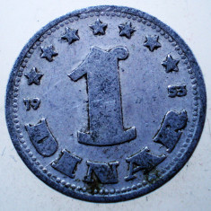 1.874 YUGOSLAVIA JUGOSLAVIA IUGOSLAVIA 1 DINAR 1953