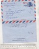 Bnk fil SUA - aerograma circulata spre Romania 1967