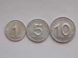 Lot 3 monede RDG 1,5,10 PFENNIG 1953, Europa