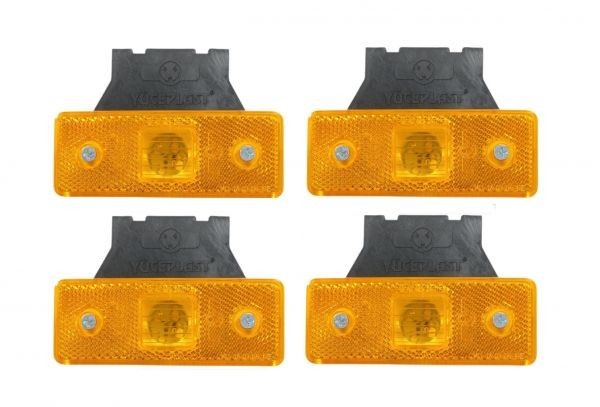 4 x 4 LED Indicator luminos lateral remorca Camion Reflector galben 12 v