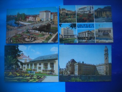 HOPCT LOT 2621 ORADEA -JUD BIHOR-4 CARTI POSTALE-CIRCULATE foto