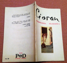 Antropologia filosofica. Editura Pentagon-Dionysos,1991- Emil Cioran foto