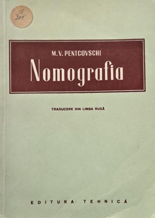 Nomografia - M. V. Pentcovshi