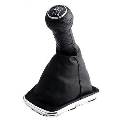 Nuca schimbator viteze + manson compatibil Volkswagen Golf 4 MK4 1997-2005 1J0 711 113 - 6 Negru foto