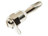 Mufă banană 4mm 15A nichelată pentru panou