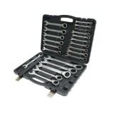 Trusa de scule profesionala set 22 chei combinate cu clichet CrV 6, 32 mm