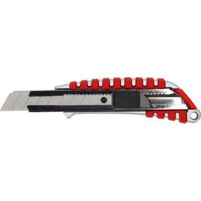 CUTTER ALUMINIU CAUCIUCAT CU BUTON BLOCARE - 18MM foto