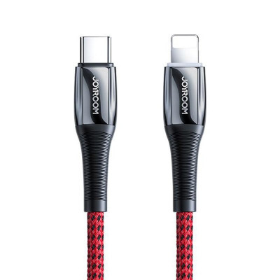 Joyroom USB Tip C - Cablu Lightning Putere De Livrare 20W 2.4A 1.2m Roșu (S-1224K2 Roșu) S-1224K2 RED foto