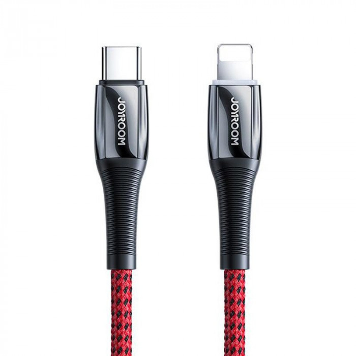 Joyroom USB Tip C - Cablu Lightning Putere De Livrare 20W 2.4A 1.2m Roșu (S-1224K2 Roșu) S-1224K2 RED