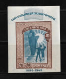 ROMANIA 1947 - CASA SCOALELOR, COLITA, MNH - LP 214, Nestampilat
