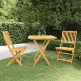 Set mobilier gradina pliabil, 3 piese, lemn masiv acacia GartenMobel Dekor, vidaXL