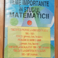 Teme importante in studiul matematicii de Gheba, Rogai