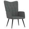 VidaXL Scaun de relaxare, gri &icirc;nchis, 62x68,5x96 cm, material textil