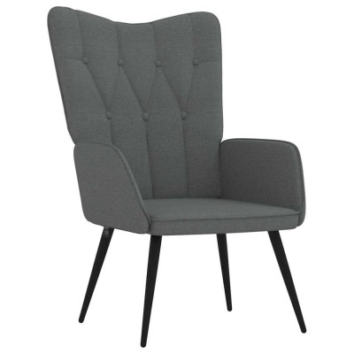 vidaXL Scaun de relaxare, gri &amp;icirc;nchis, 62x68,5x96 cm, material textil foto