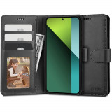 Husa Tech-Protect Wallet Wallet pentru Xiaomi Redmi Note 13 Pro 5G/Poco X6 5G Negru, Silicon