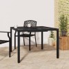 Masă grădină vidaXL antracit 100x100x72 cm oțel, blat rezistent, design modern