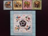 1970 - C.M. Fotbal - Mexic - bloc dantelat LP729a + C.M.Hochei - serie LP718, Nestampilat