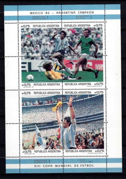 Timbre Maradona Nestampilate