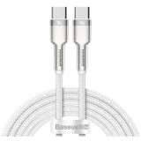 Cablu de date / adaptor Baseus Cafule CATJK-D02, USB-C Male la USB-C Male, 2 m, White