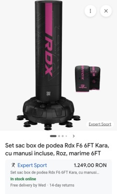 Sac kickbox de podea + manusi 950 ron foto