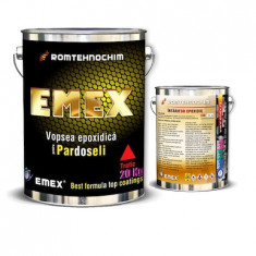 Vopsea Epoxidica pentru Pardoseli si Trafic &amp;quot;EMEX&amp;quot;, Alb, Bidon 20 KG, Intaritor inclus foto