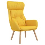 Cumpara ieftin Scaun de relaxare, galben mustar, material textil