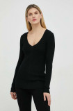 Cumpara ieftin By Malene Birger pulover de lana femei, culoarea negru