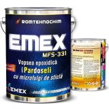 Pachet Vopsea Epoxidica Pardoseala cu Microfulgi "Emex MFS-331" - Crem - Bid. 20 Kg + Intaritor 4.30 Kg