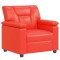 Set de canapea 2 pcs Rosu Piele artificiala - 3