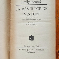 LA RASCRUCE DE VANTURI - EMILY BRONTE