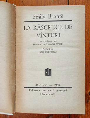 LA RASCRUCE DE VANTURI - EMILY BRONTE foto