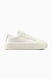 Converse teniși de piele Chuck Taylor All Star Cruise culoarea alb, A15818C