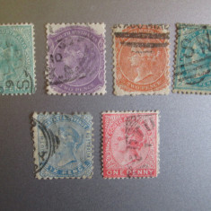 TIMBRE AUSTRALIA LOT STAMPILAT NEUZAT=201