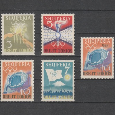 Jocurile Olimpice Tokio 1964 - Albania - MNH foto