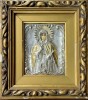 Sf. Cuvioasa Paraschiva, Icaoana Romaneasca cu ferecatura din argint, cca. 1915
