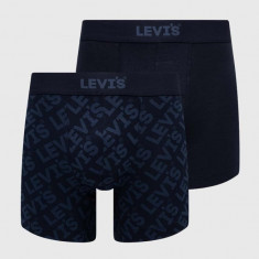 Levi's boxeri 2-pack barbati, culoarea albastru marin